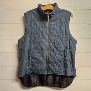 Outback Trading Company Womens Dark Green Quilted Vest L